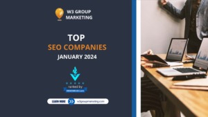DesignRush Top SEO Companies January 2024 W3 Group Marketing