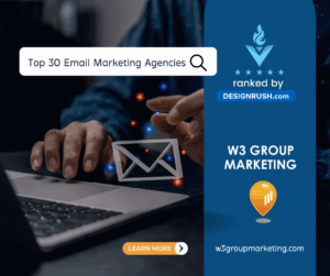 DesignRush Top 30 Email Marketing Agencies W3 Group Marketing