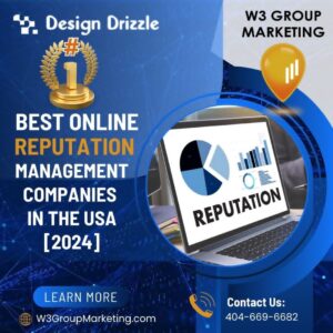 Number One Best Online Reputation Management Companies in the USA 2024 awarded by Design Drizzle