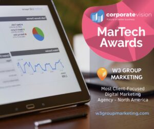 Corporate Vision MarTech Awards Most Client-Focused Digital Marketing Agency North America