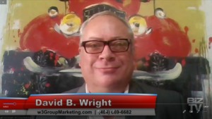 David B Wright of W3 Group Marketing on All In show on Biz TV 